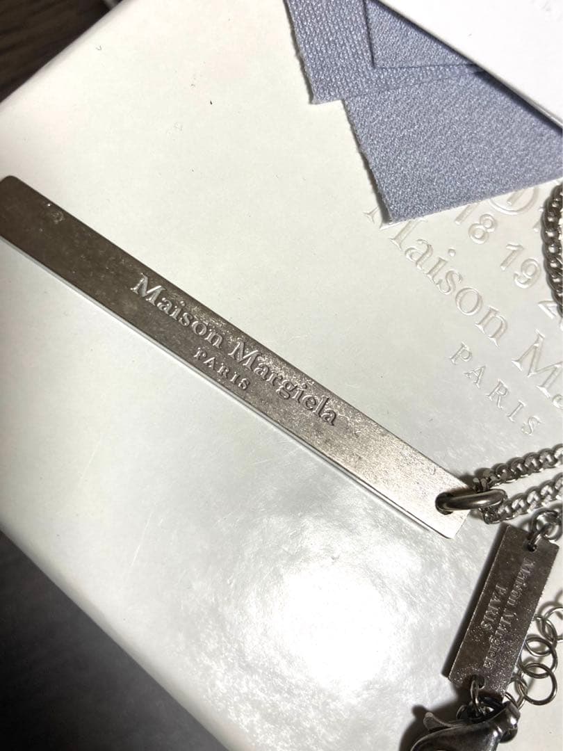 メゾンマルジェラ　プレートネックレス　ヴィンテージ風