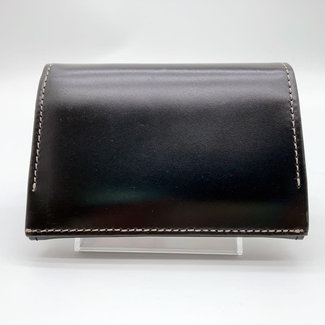 【美品】Paul Smith コードバン　名刺入れ　ブラック　総革仕上げ　最上位