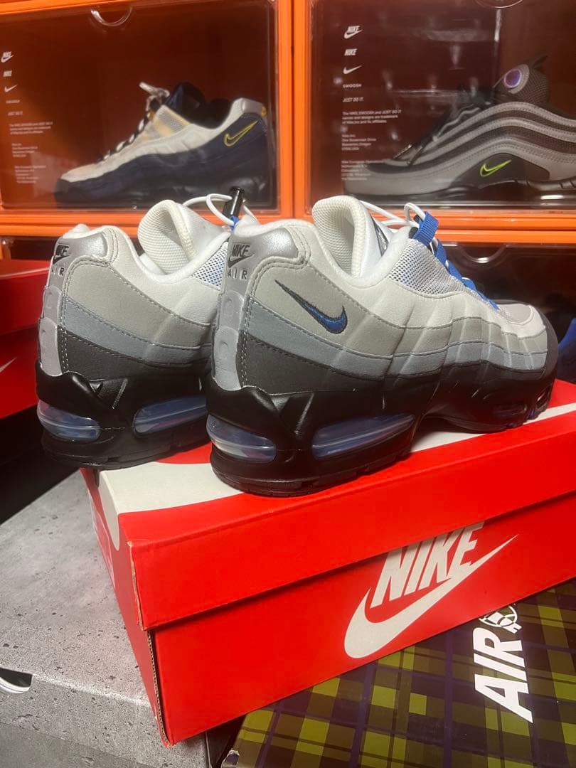 靴 Nike Air Max 95 OG\"Cool Grey/Blue Spark\"