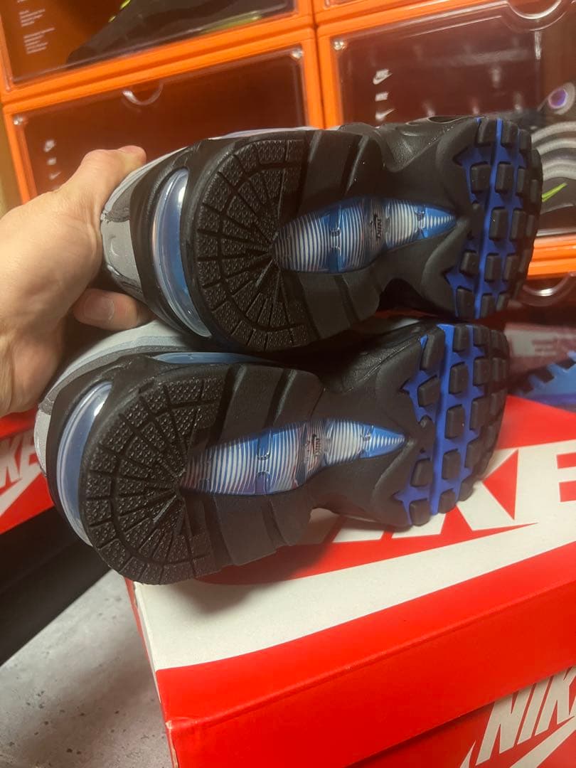 靴 Nike Air Max 95 OG\"Cool Grey/Blue Spark\"