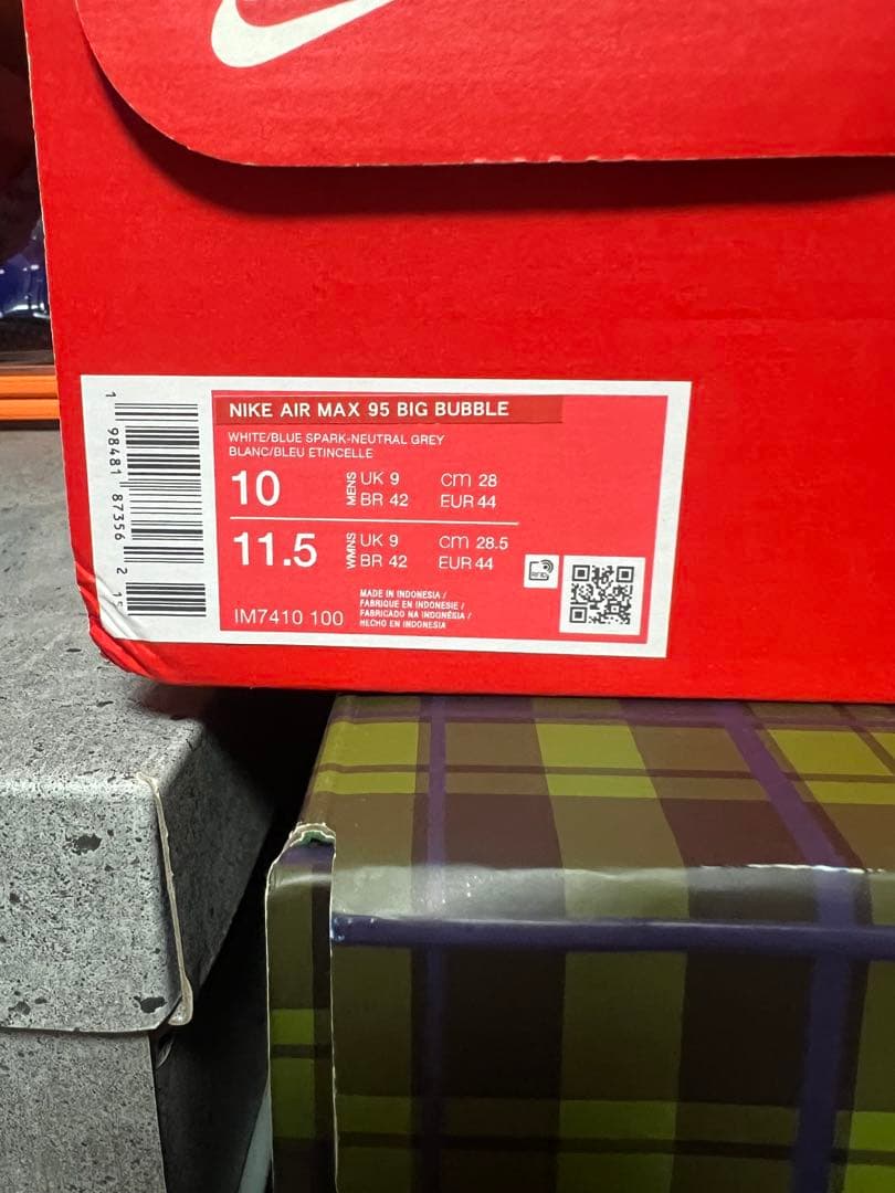 靴 Nike Air Max 95 OG\"Cool Grey/Blue Spark\"