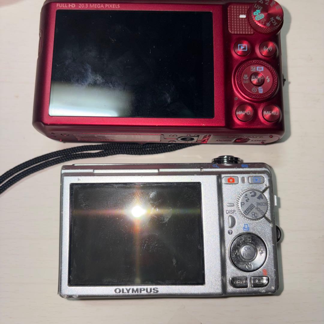 【値引き可能　即日発送】デジカメ2点セット　壊れています　ジャンク品