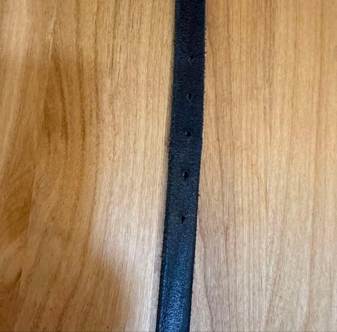 小物 OUR LEGACY 2CM BELT BLACK LEATHER L80