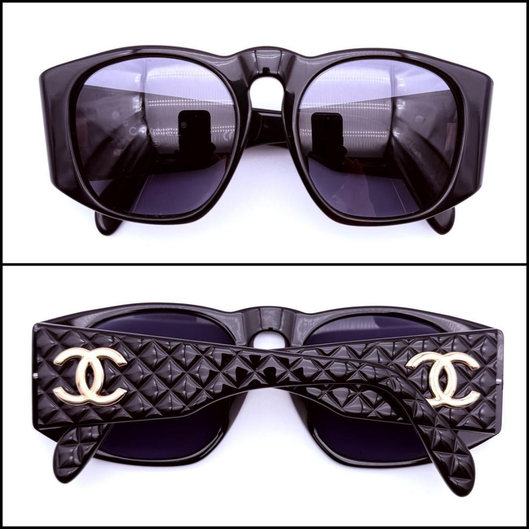 CHANEL シャネル　ココマーク　マトラッセ　サングラス　ウェリントン