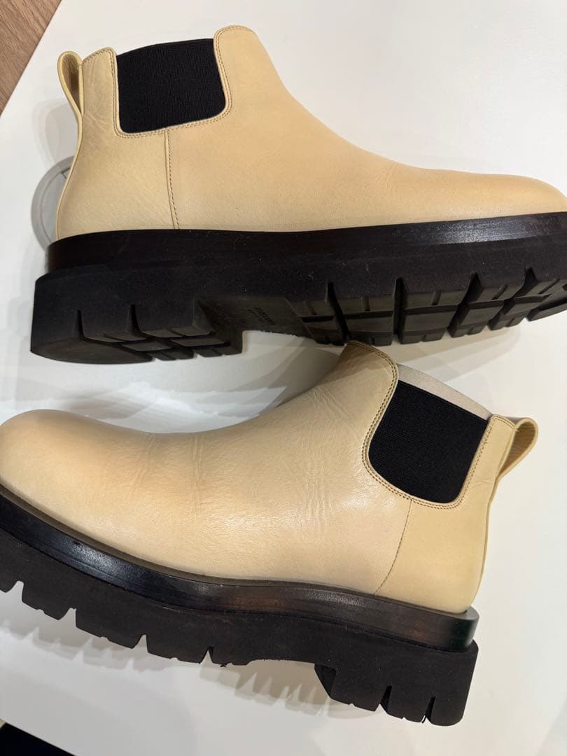 BOTTEGA VENETAサイドゴアブーツ ボッテガ ホワイト38(24cm)