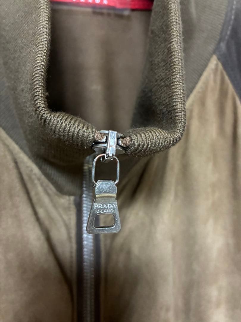 ジャケット・アウター special prada suede track jacket