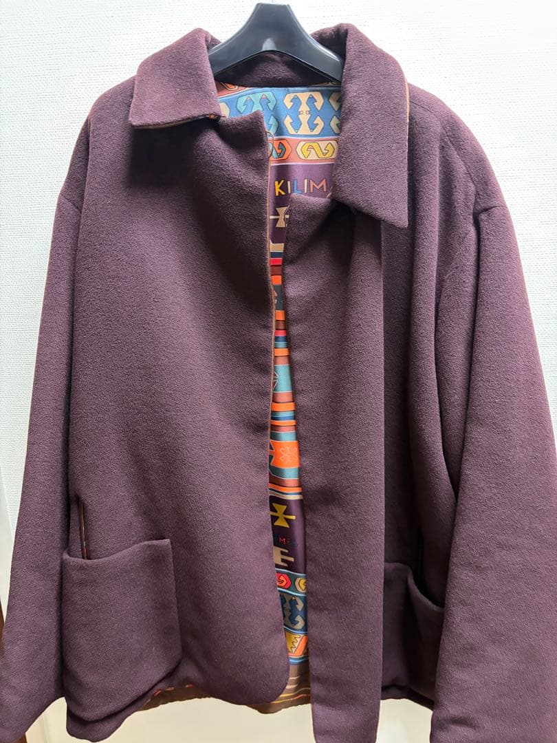 o*o様 Hermes Kilim ダークパープルジャケット