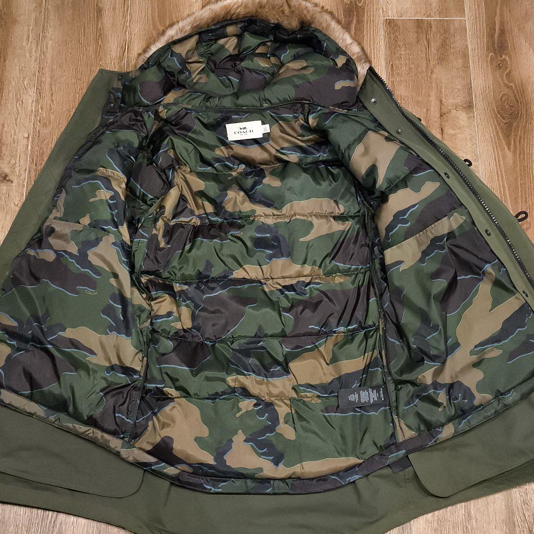 ダウンライナーで超暖か✨️　COACH　3WAYモッズコート　ラムファー