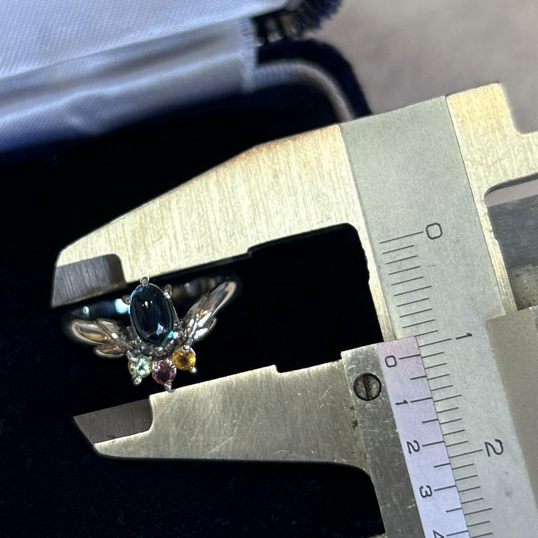 Euroヴィンテージ シルバー×マルチストーンリング