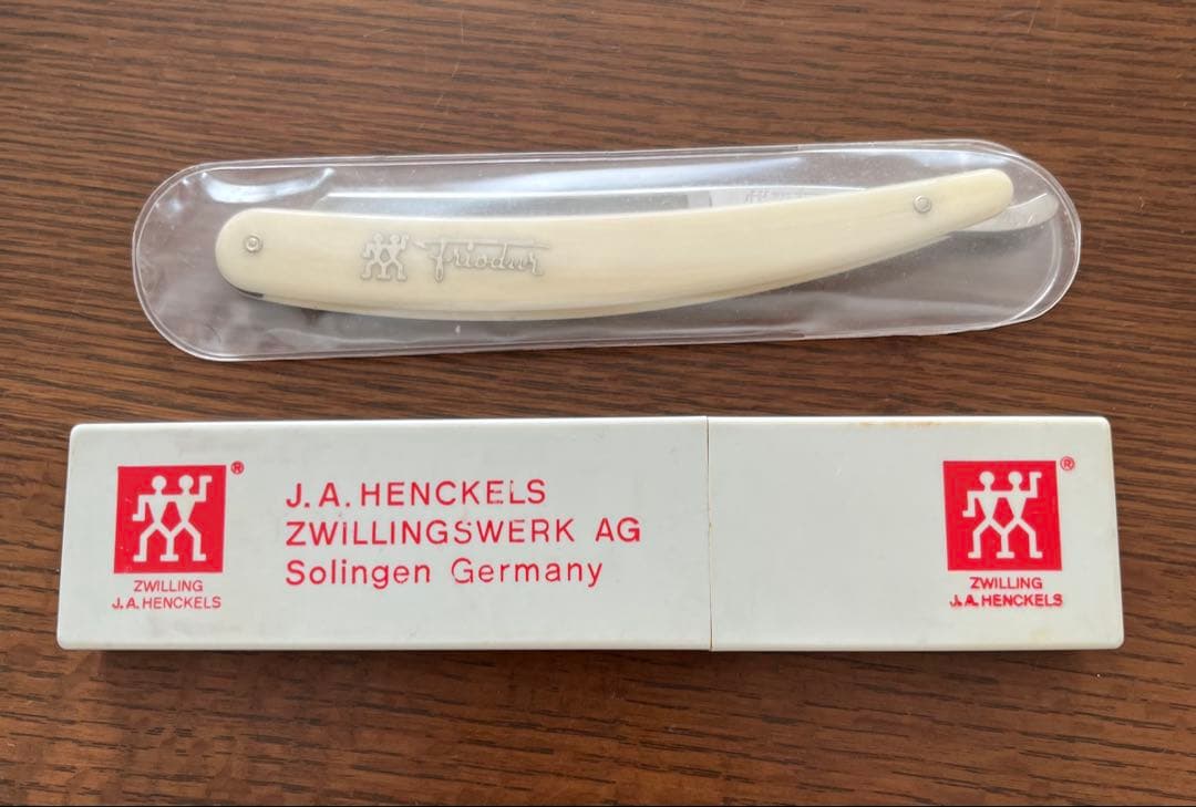 ヘンケルス Friodur 70 1/2 カミソリ Zwilling 直刃剃刃