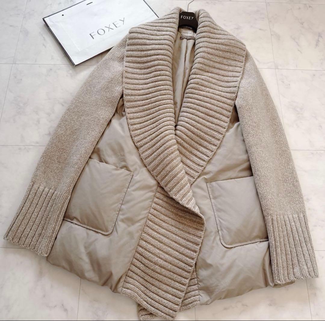 フォクシー ダウン&カシミヤ100% ニットコートDAISY LIN FOXEY
