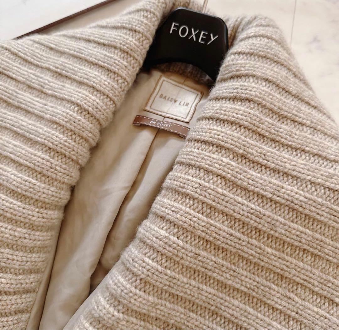 フォクシー ダウン&カシミヤ100% ニットコートDAISY LIN FOXEY