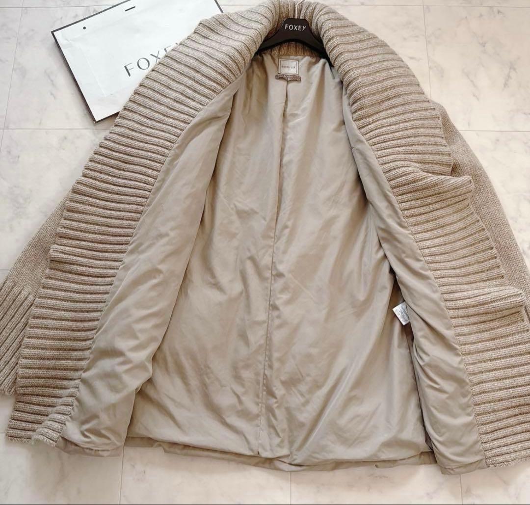 フォクシー ダウン&カシミヤ100% ニットコートDAISY LIN FOXEY