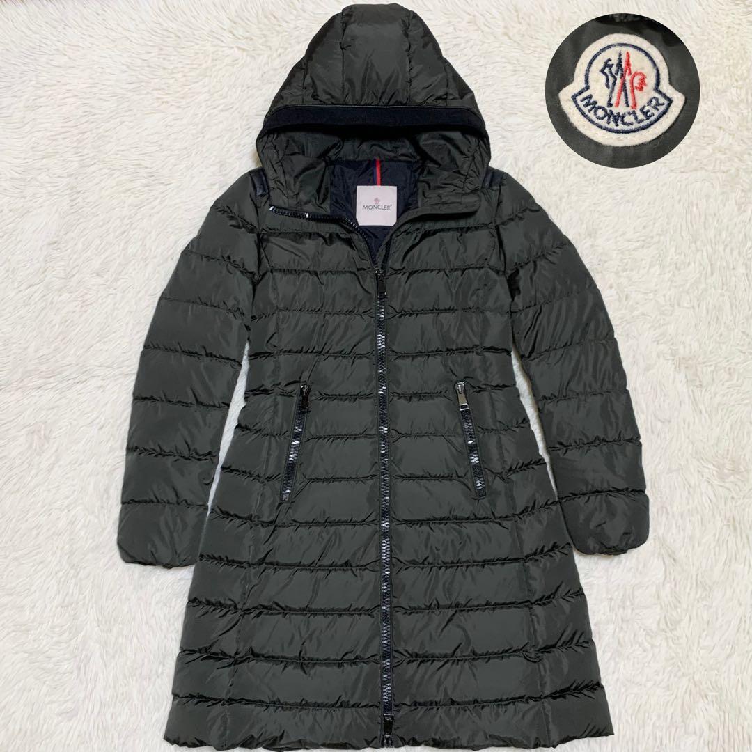 【yuyu】モンクレール ダウン TALEVE ラムレザー カーキ 2