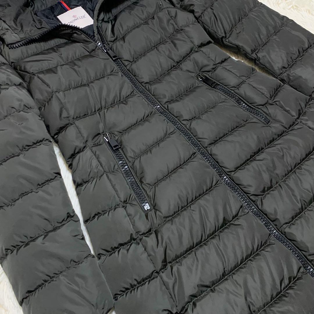 【yuyu】モンクレール ダウン TALEVE ラムレザー カーキ 2