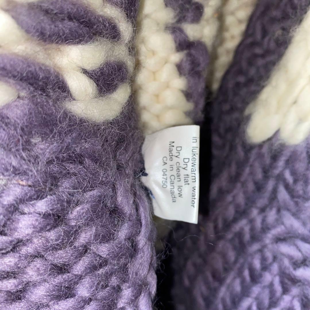 FAB 白熊　シロクマ　カナディアン　カウチン　ニット　セーター　カナダ製