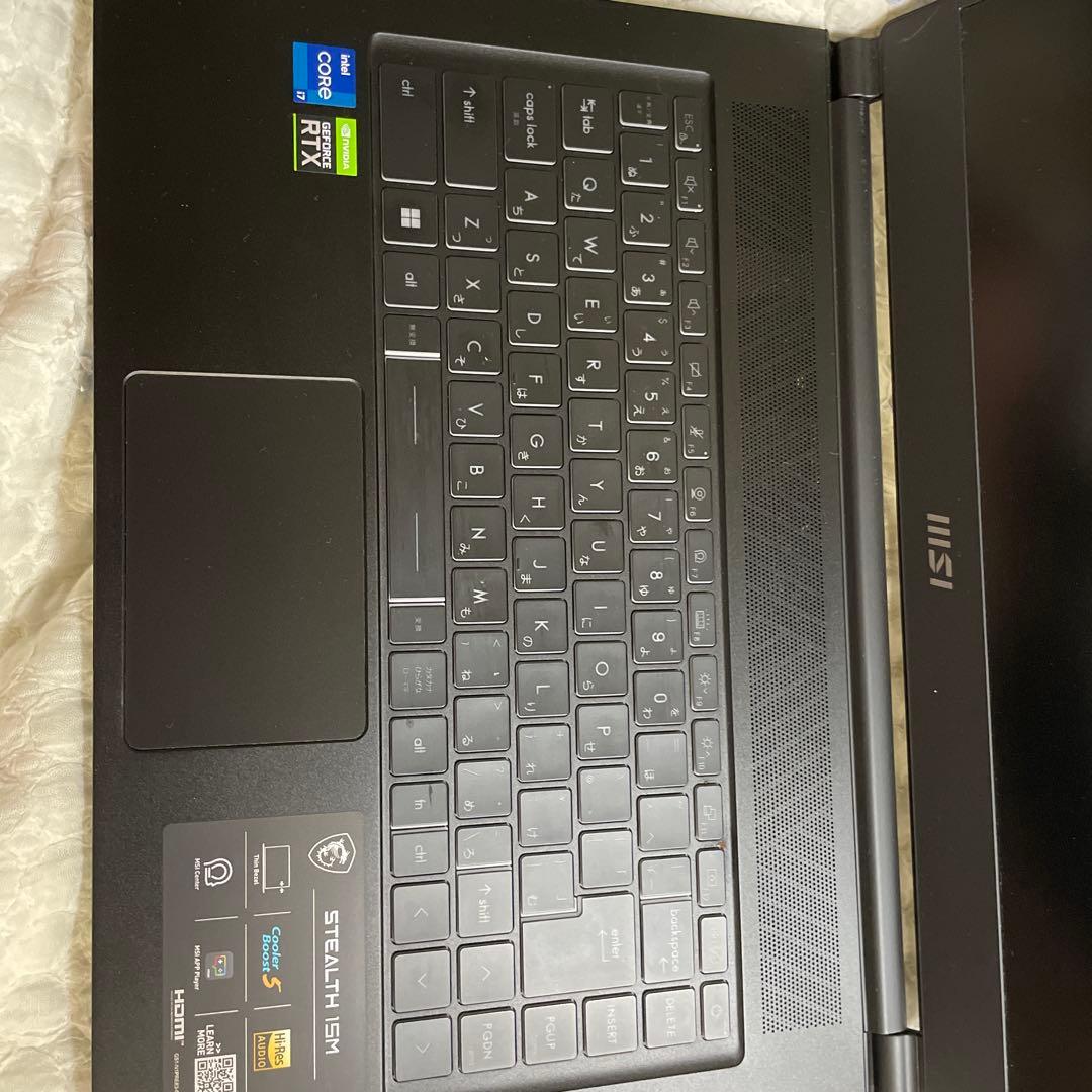 Windowsノート本体 MSI Stealth 15M NVIDIA GeForce RTX 3060