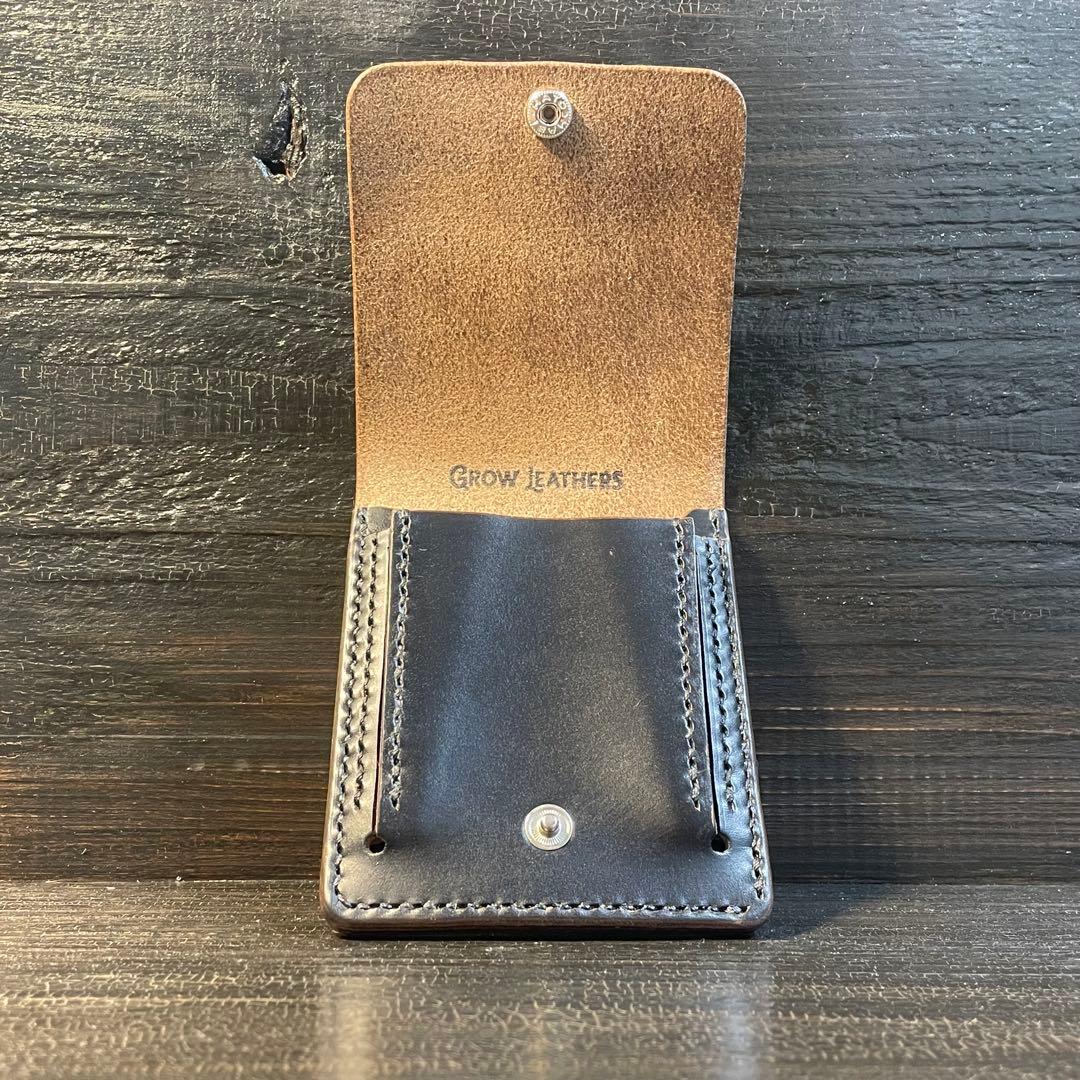 HORWEENクロムエクセル　スリムウォレット　コンチョカスタム　シルバー925