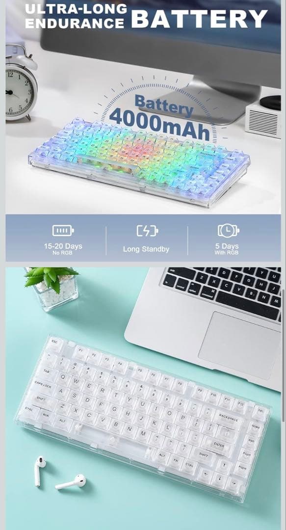 【送料込】YUNZII X75 PRO Kailh ジェリーフィッシュ軸