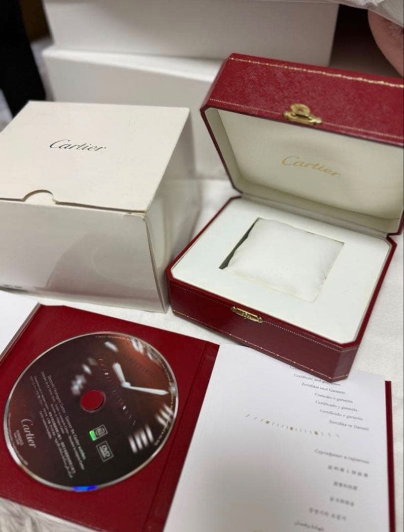 Cartier 時計ケース付属品セット レッド