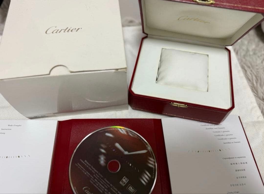 Cartier 時計ケース付属品セット レッド