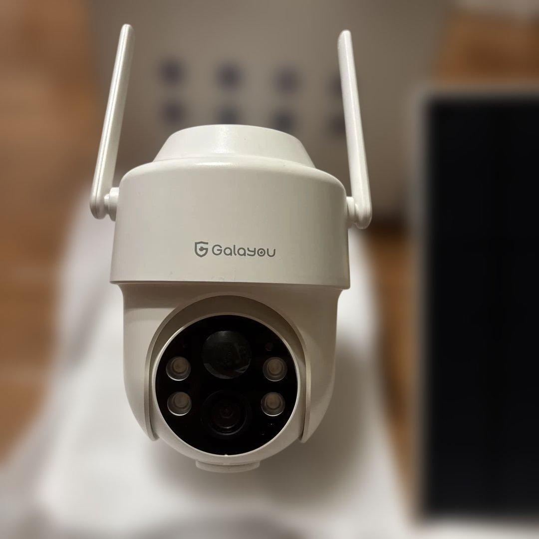 Galayou屋外カメラ300万画素+パネル5200mAhバッテリー充電+ソーラ
