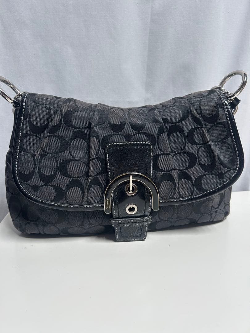 【#nr/11.3/12】コーチソーホーシグネチャーフラップホーボー　coach