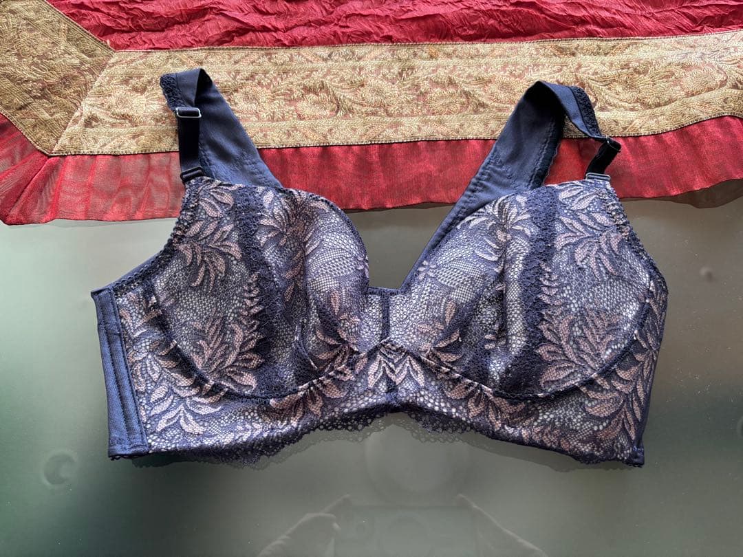 新品　株式会社ナウ ナウフィール 補正下着 ブラジャー C75ミュールブルー