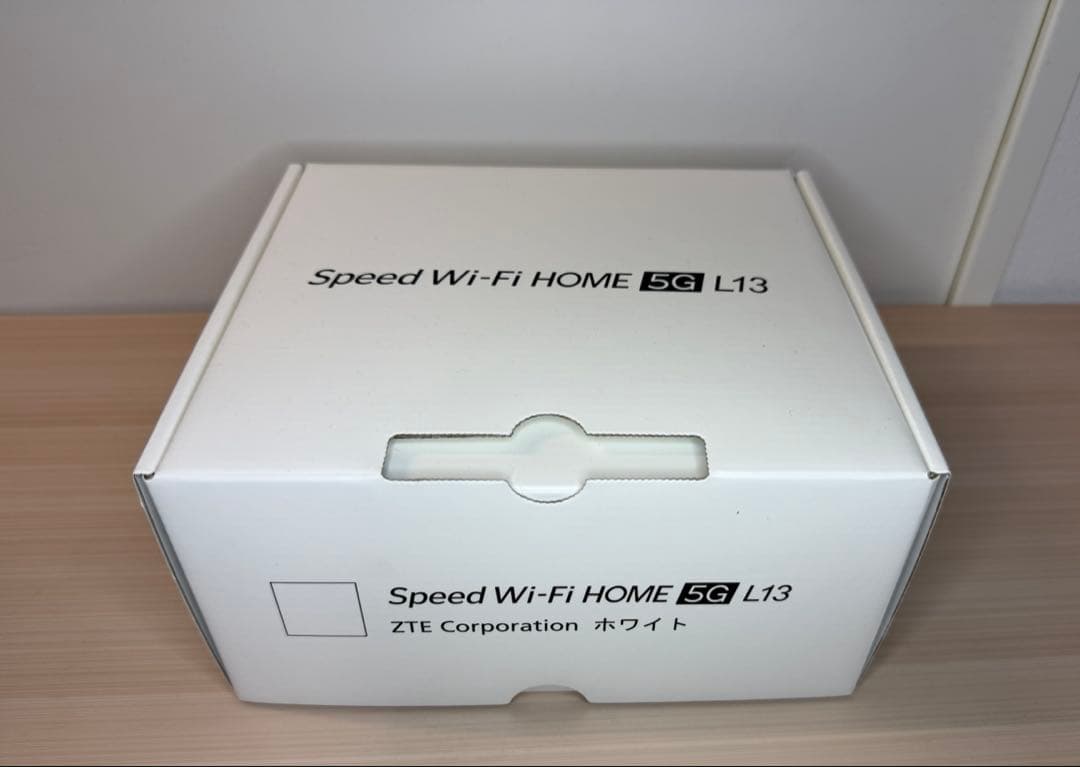 新品未使用品 ZTE Speed Wi-Fi  5G L13 ホワイト