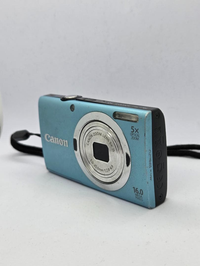【ジャンク】キャノン Canon PowerShot A2400 IS 水色