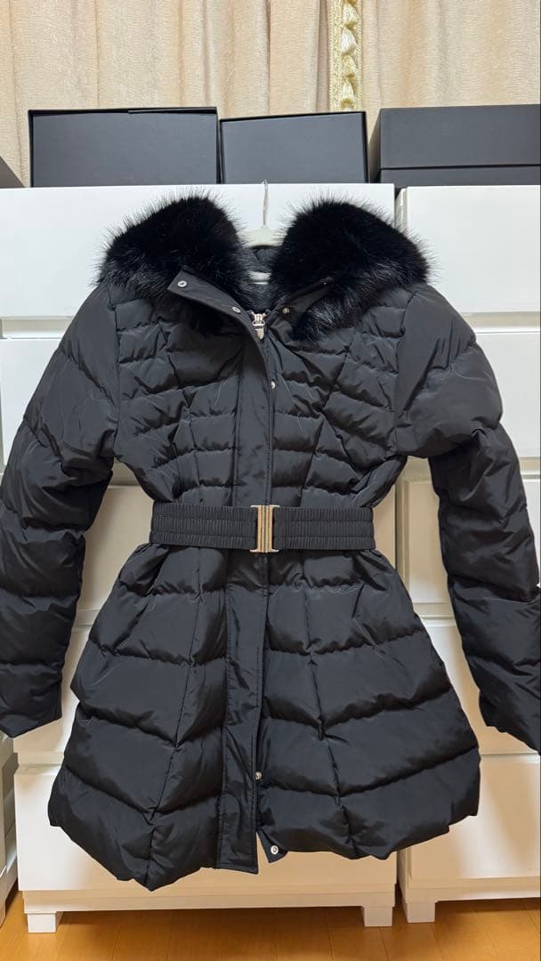 Darich ダーリッチ レディミディダウンコート ブラック S 美シルエット