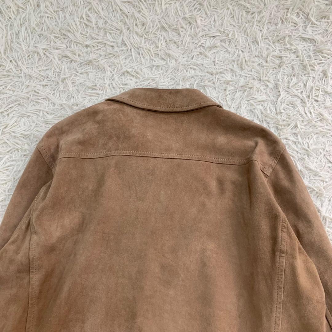 16495✨コモリ 羊革 レザージャケット シングルライダース 2 スエード