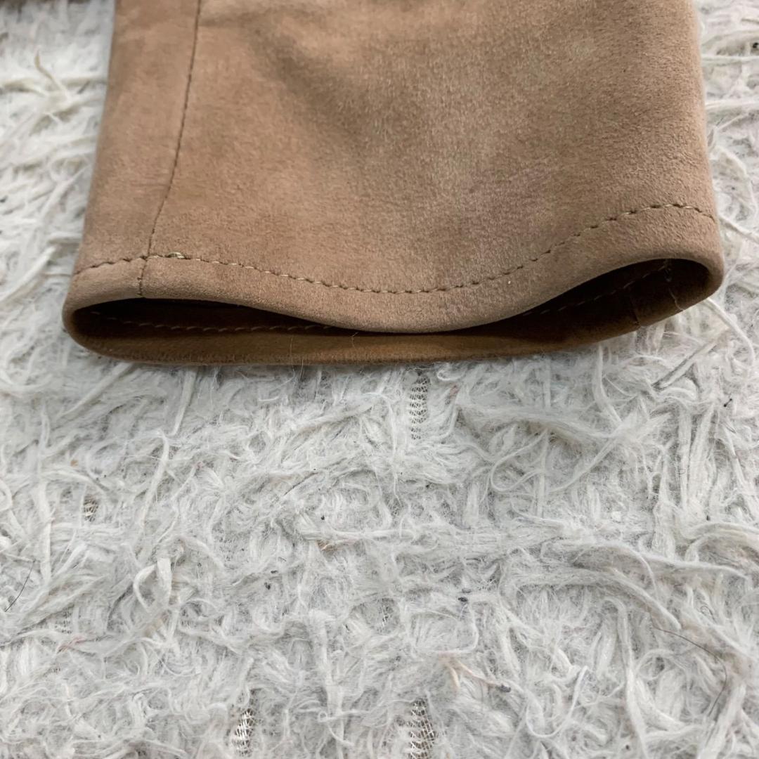 16495✨コモリ 羊革 レザージャケット シングルライダース 2 スエード