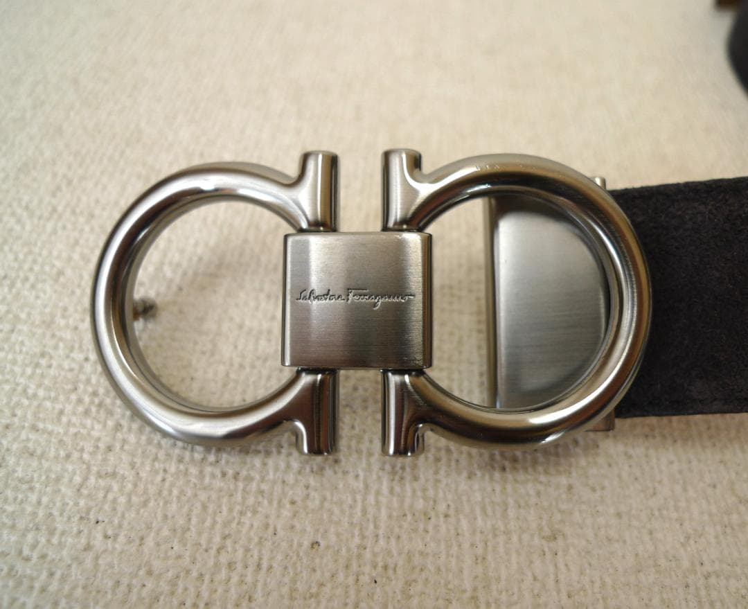 フェラガモ Salvatore Ferragamoガンチーニ スエード メンズ