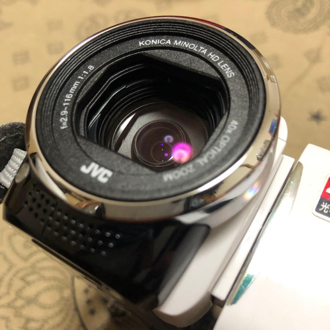 美品 JVC Everio GZ-E265 ホワイト ビデオカメラ