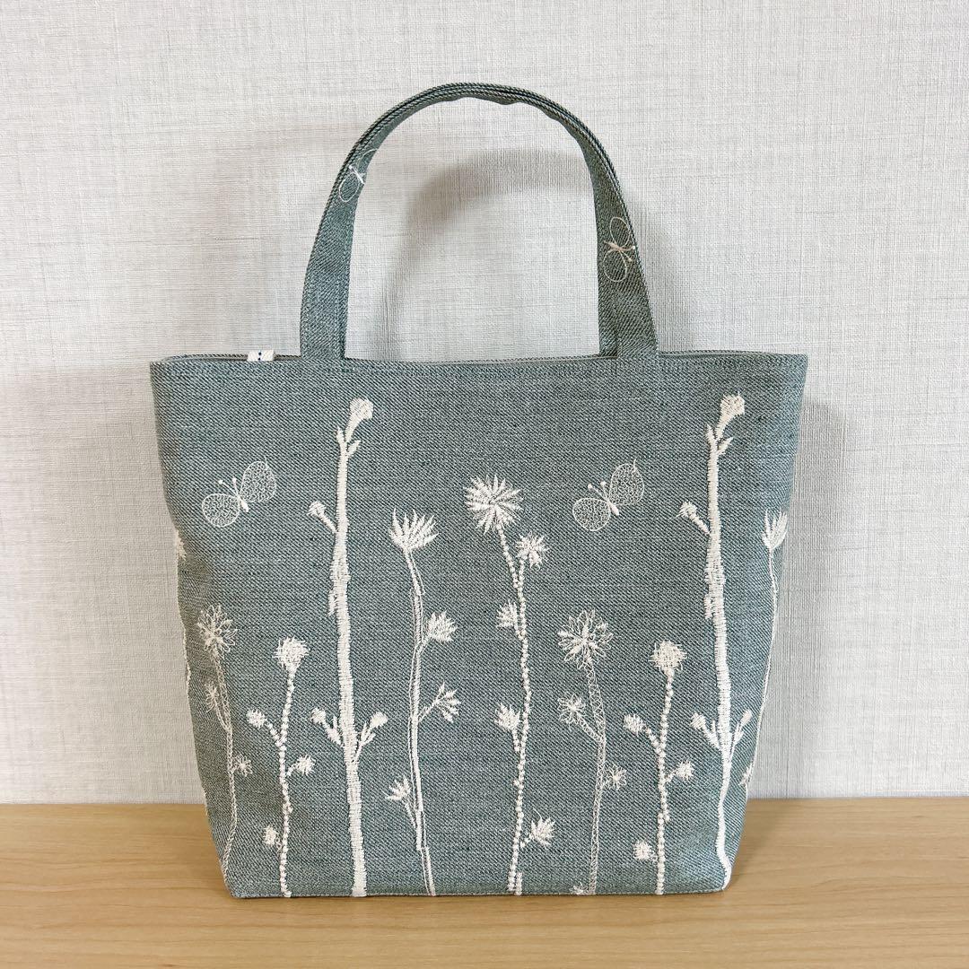 ハンドメイド　トートバッグ　ミナペルホネン　choucho noppara