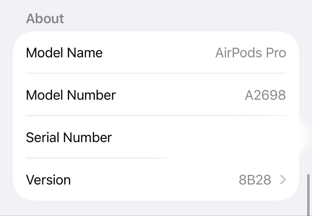 AirPods Pro 2（第二世代）ライトニングケーブル