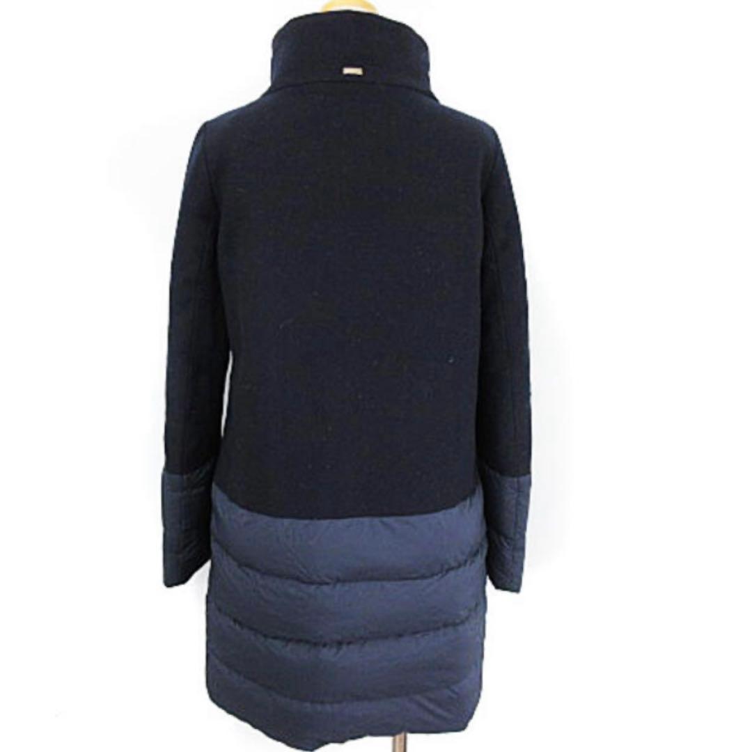 【美品】ヘルノ　ダウンコート ネイビー
