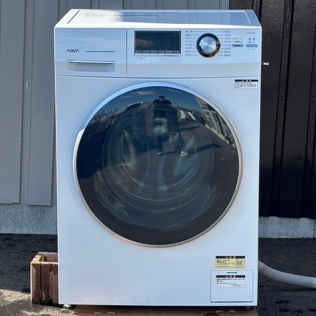 ♪送料込！設置対応◎2022AQUA 8kgドラム式洗濯機 AQW-FV800E