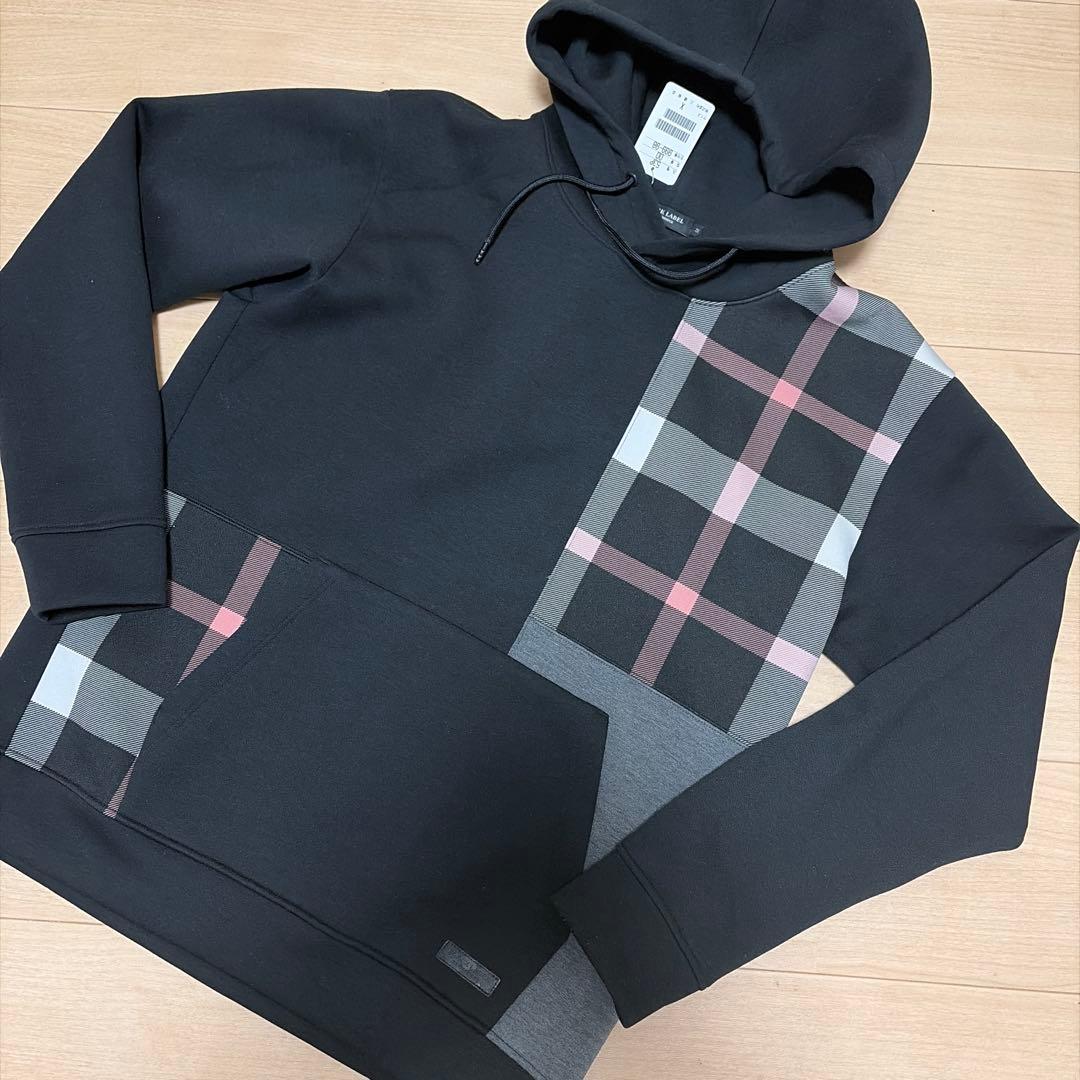 BLACK LABEL クレストブリッジ、オシャレ黒パーカー、サンプル未使用③