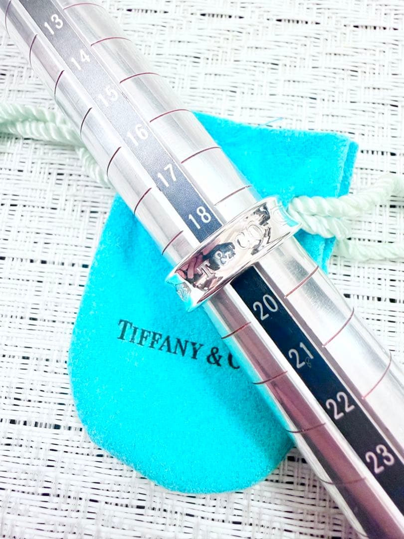 ティファニー　ナローリング　指輪　19号　研磨済み　1837 TIFFANY