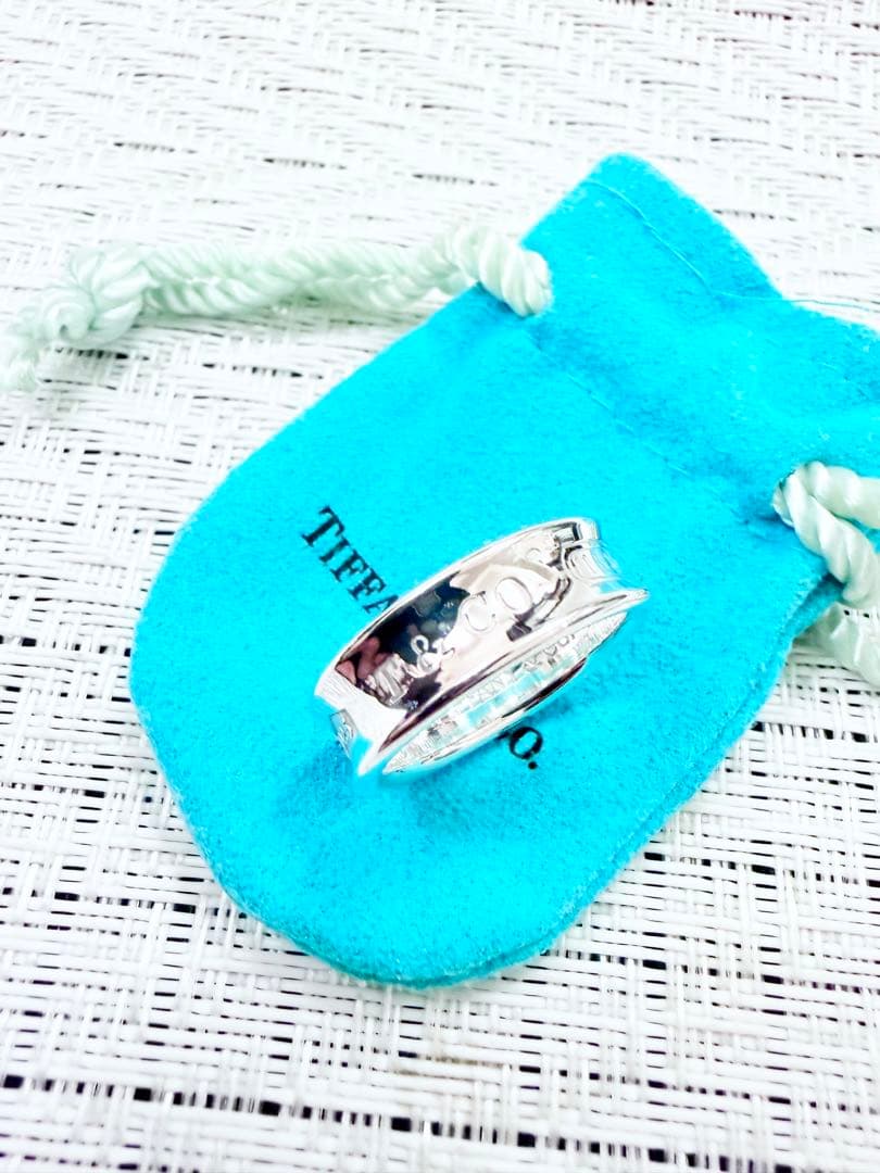 ティファニー　ナローリング　指輪　19号　研磨済み　1837 TIFFANY