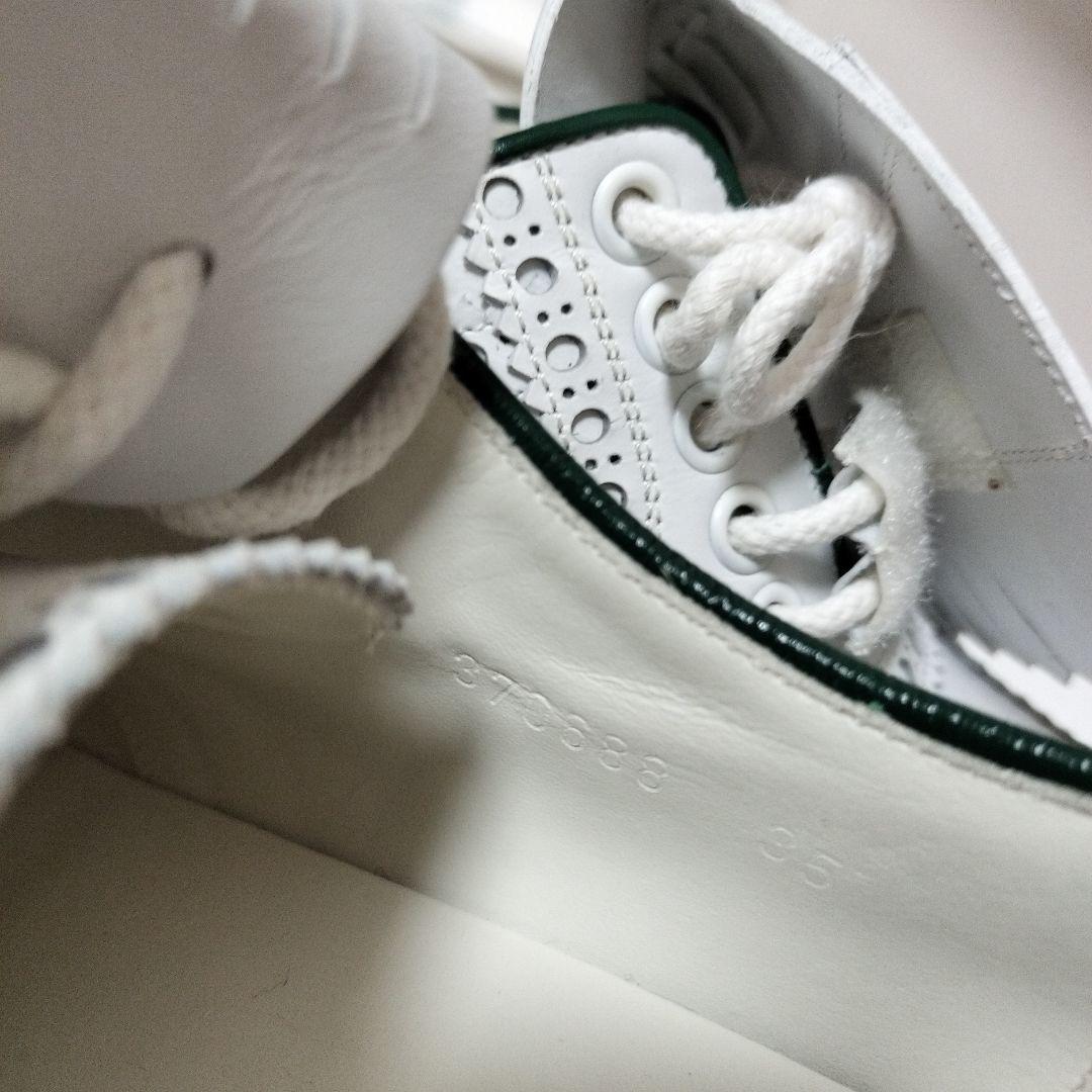 GUCCI ホワイトレザー フリンジシューズ