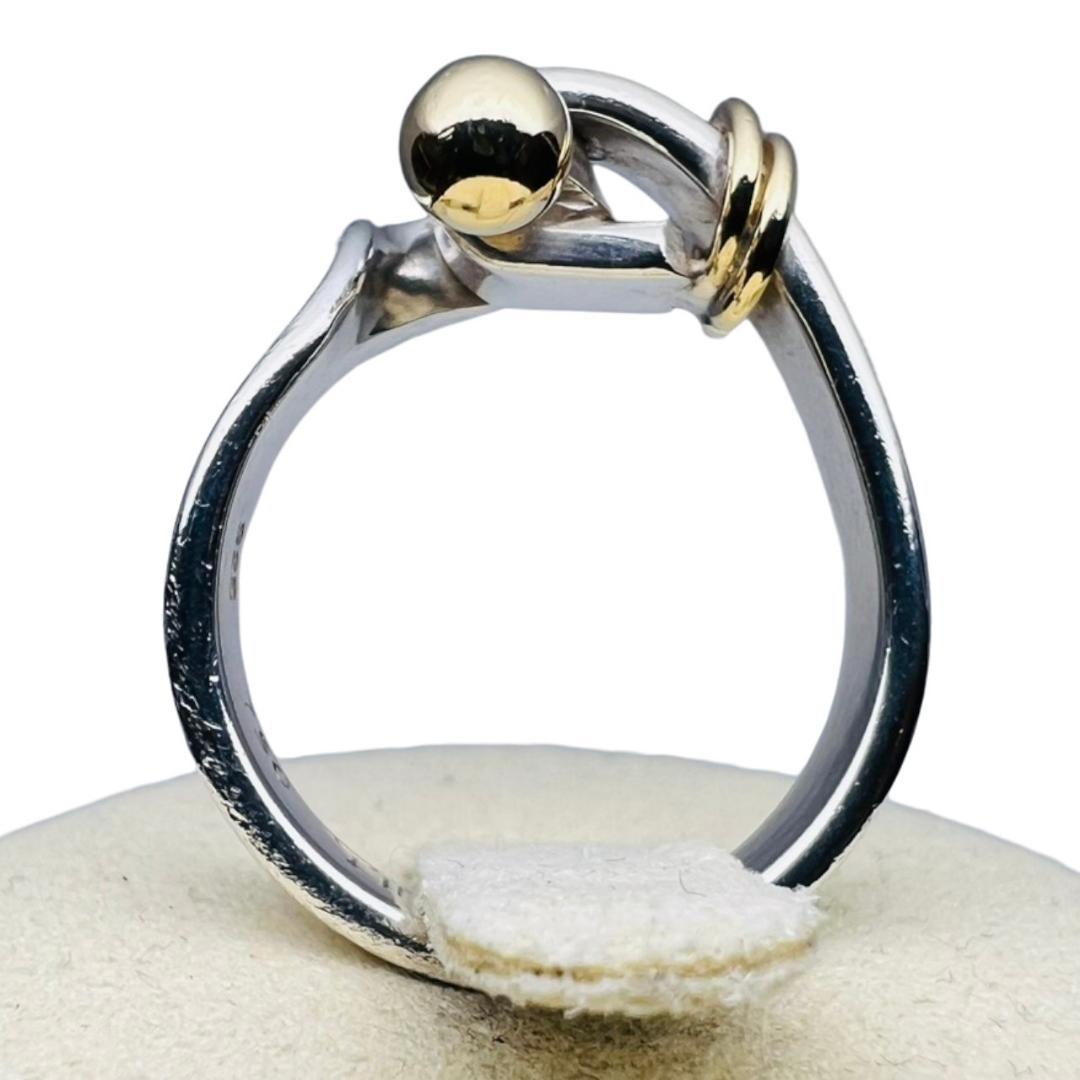 【極美品】TIFFANY リング 指輪 フック＆アイ ラブノット 925 750