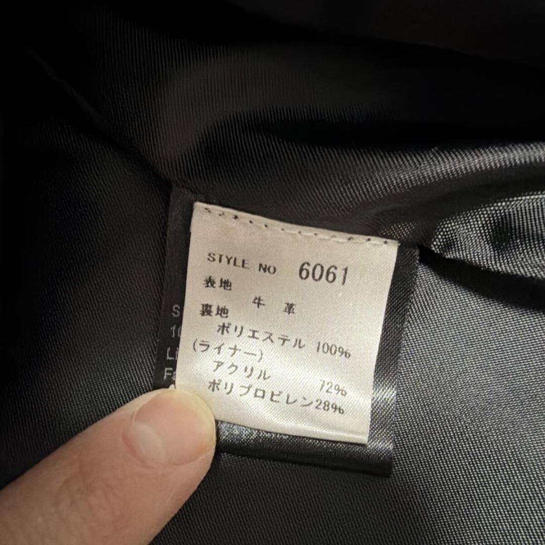 ショット現行品 シングル ライダース ジャケット 6061 size 38