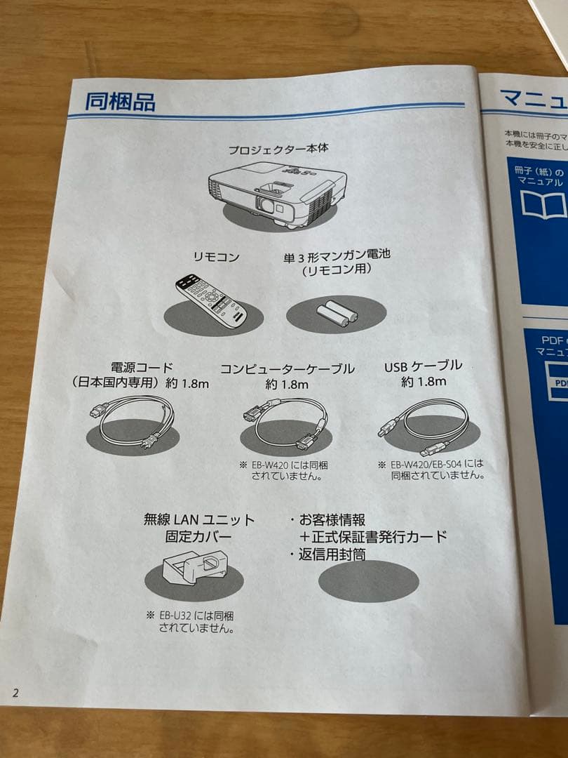 [Z e t様] EPSON EB-S04 プロジェクター2016年購入 箱あり