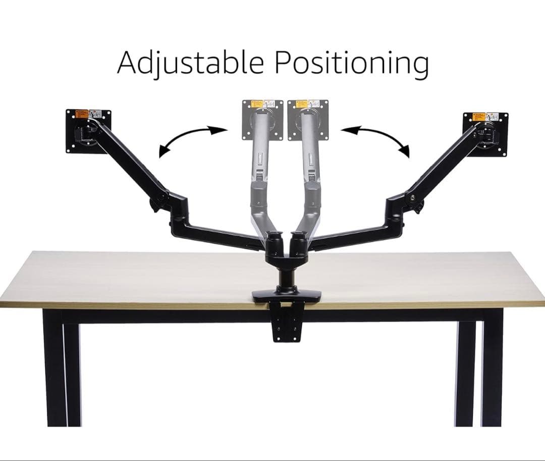 Amazon Basic モニターアーム デュアル-ディスプレイ