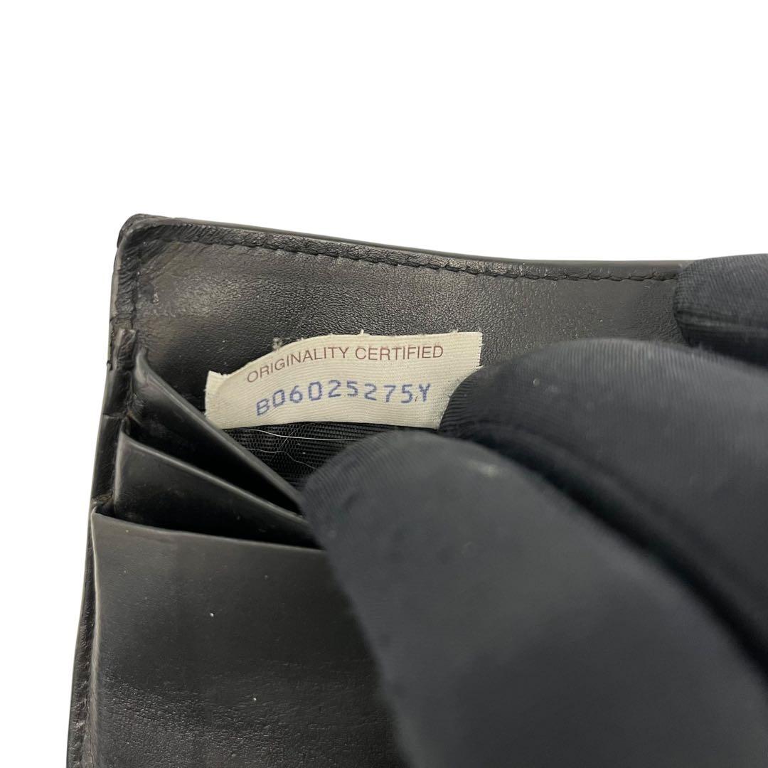 極美✨ボッテガヴェネタ 札入れ マネークリップ イントレチャート ブラック