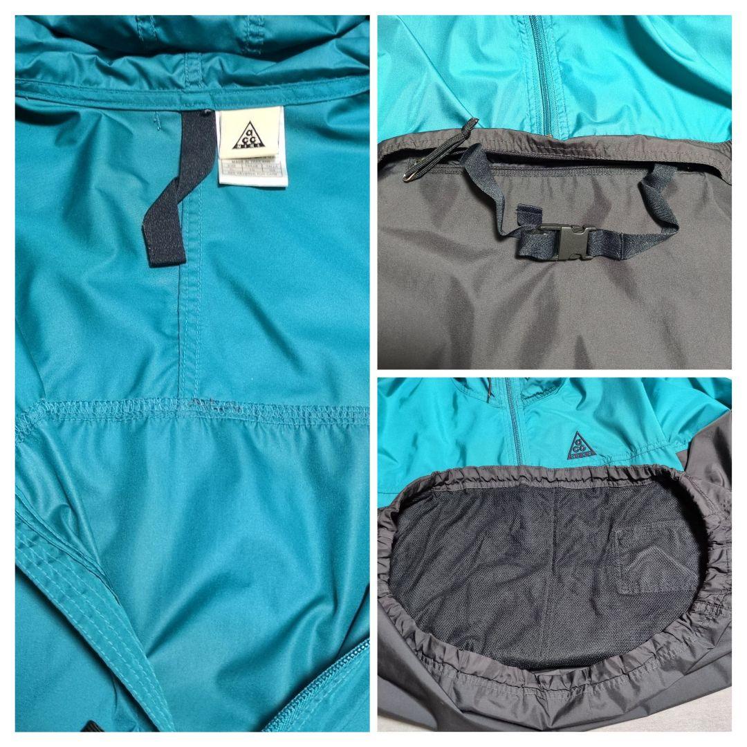 90s ナイキ ACG アノラックパーカー ナイロンジャケット 刺繍ロゴ XL