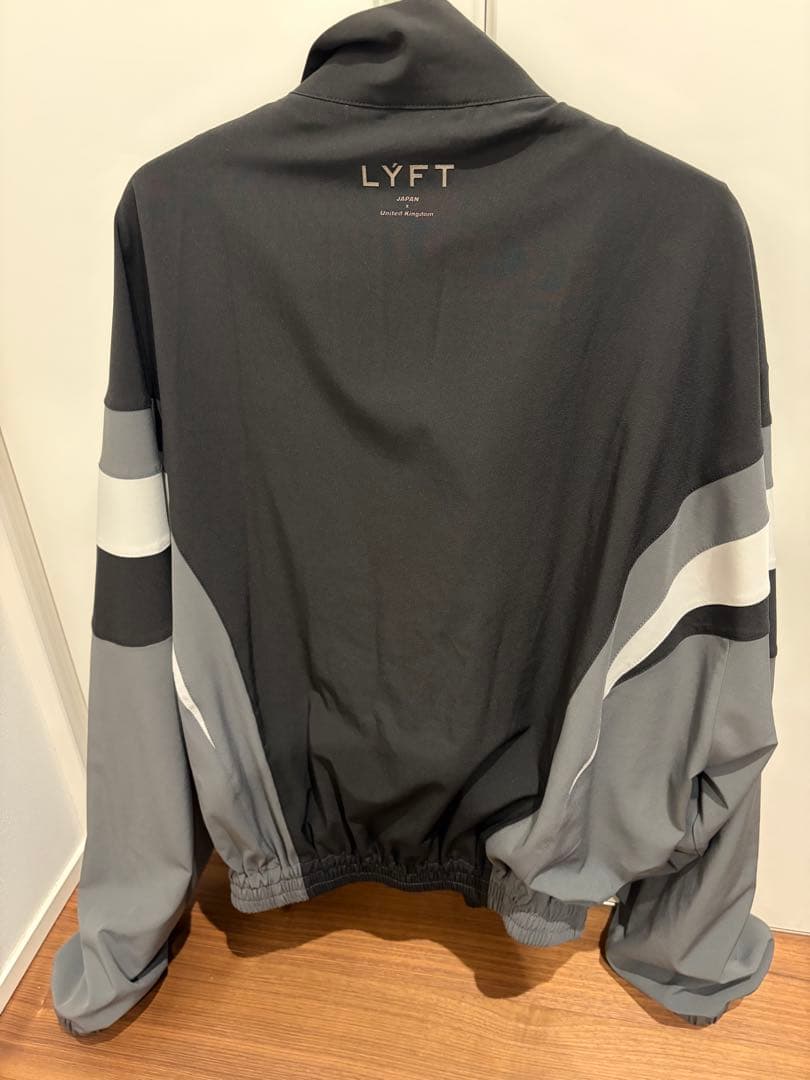 LYFT 2LINE オーバーサイズ トラックジャケット V.2 ブラック S